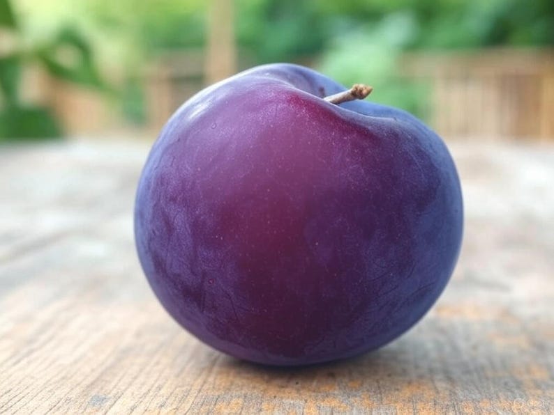 Cherry Plum Tree Seedling 12-18" Deep Purple Fruit Prunus salicina Hybrid - Live Plant for Home Garden & Heirloom Collection