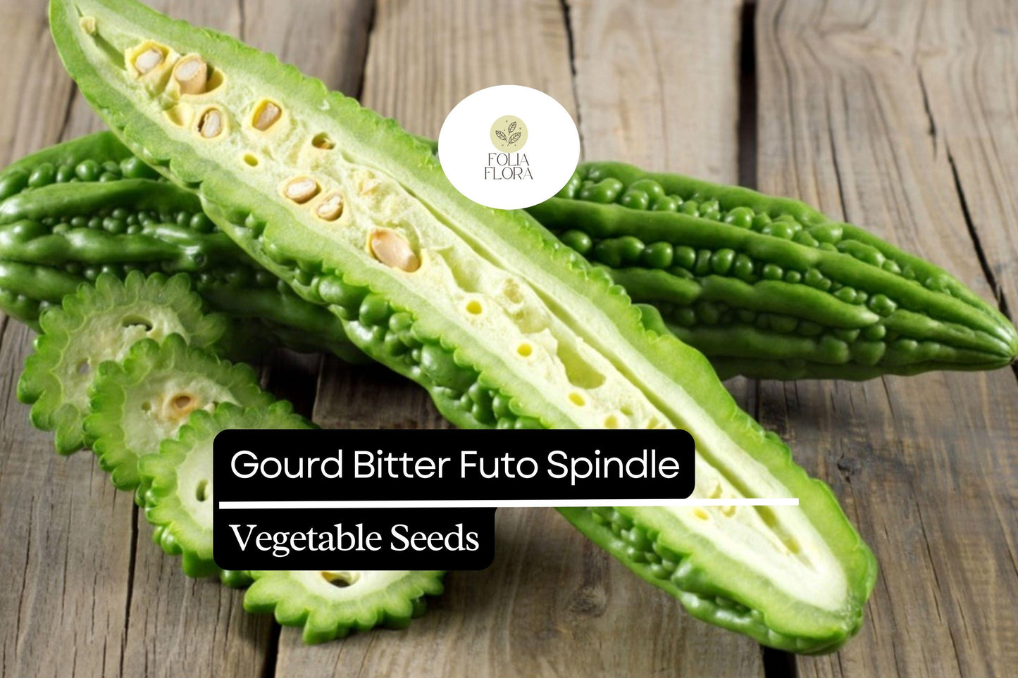 Bitter Gourd Seeds - Futo Spindle Heirloom Variety (5 Seeds) - Momordica charantia - Unique Elongated Green Fruit, High Yield