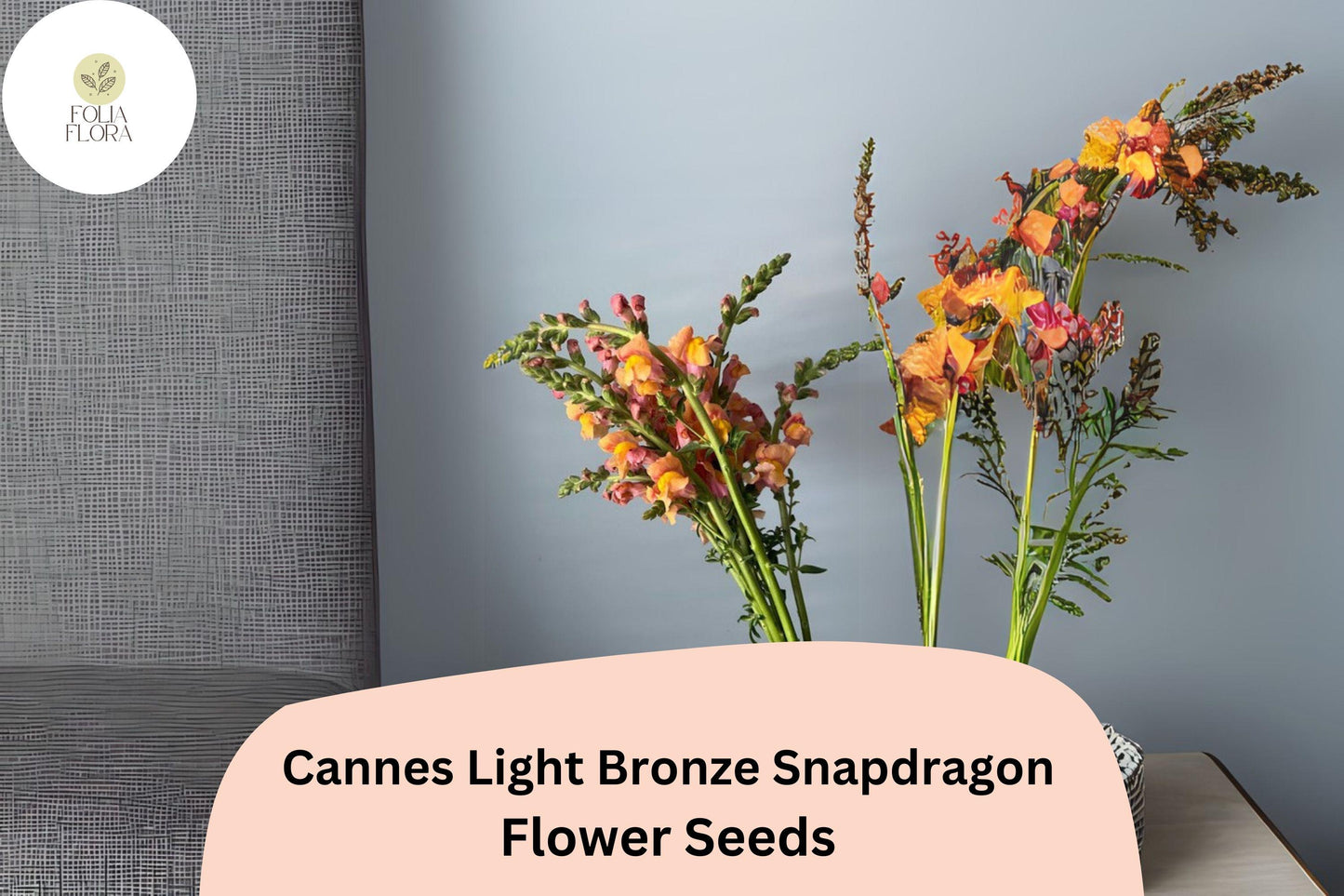 Cannes Light Bronze Snapdragon Seeds | 1000+ Warm Bronze Blooms | Antirrhinum majus | Pollinator-Friendly Annual