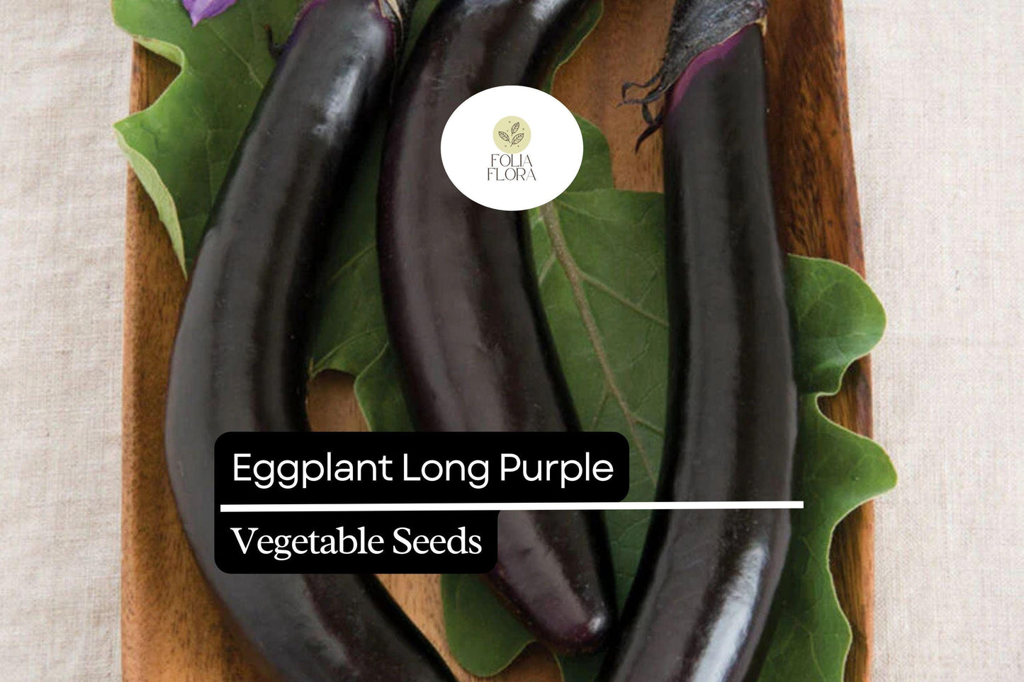 Long Purple Eggplant Seeds | 350 Heirloom Non-GMO Seeds | Solanum melongena | Deep Purple Fruit for Garden or Container