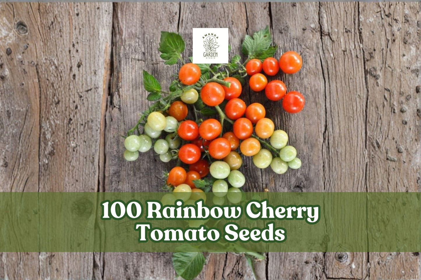 Rainbow Cherry Tomato Seeds 100 Count | Multicolor Tomato Variety for Garden & Containers | Solanum lycopersicum