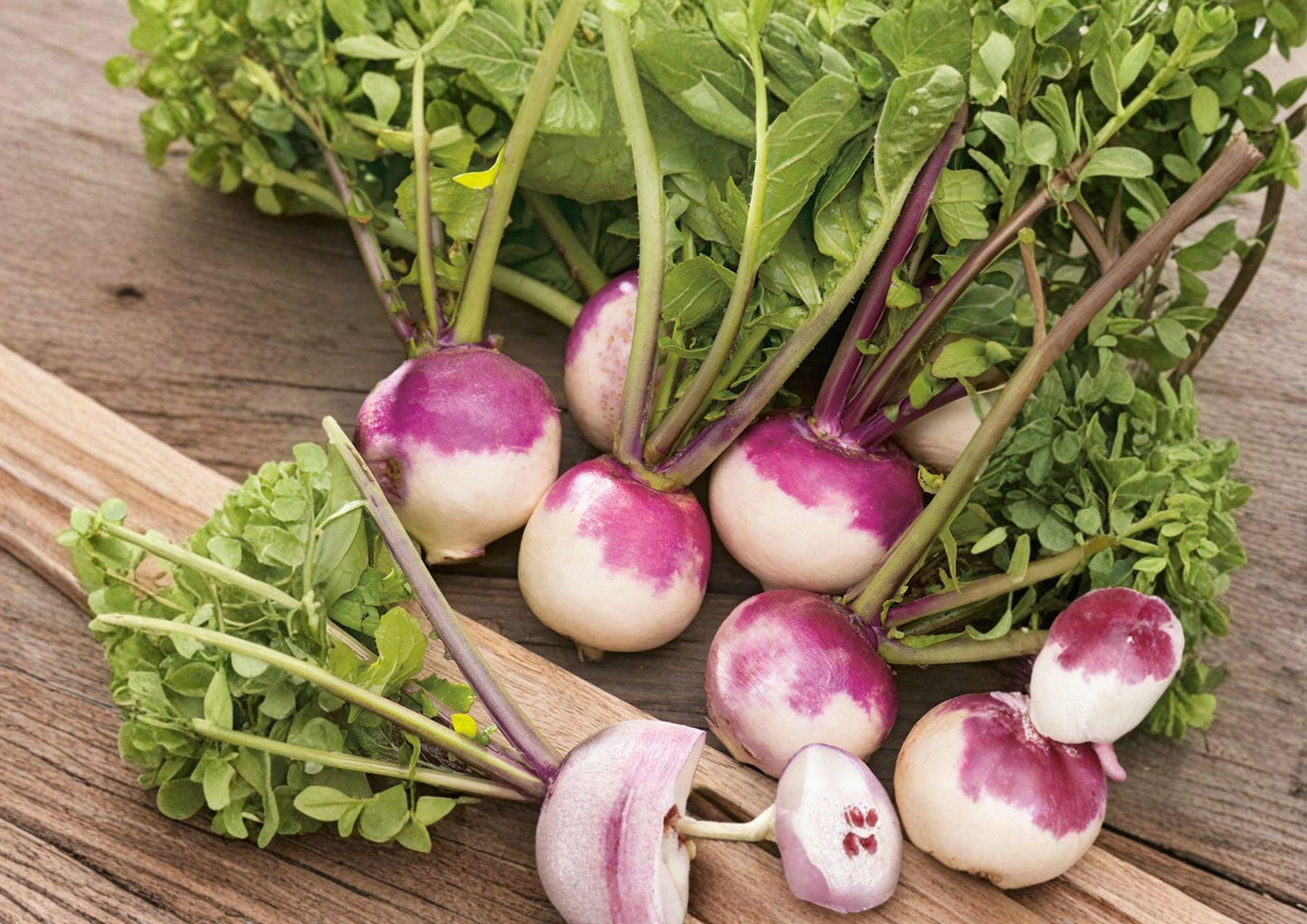 Purple Top White Globe Turnip Seeds - Heirloom Root Vegetable (500 Seeds) - Brassica rapa var. rapa - New Harvest Quality