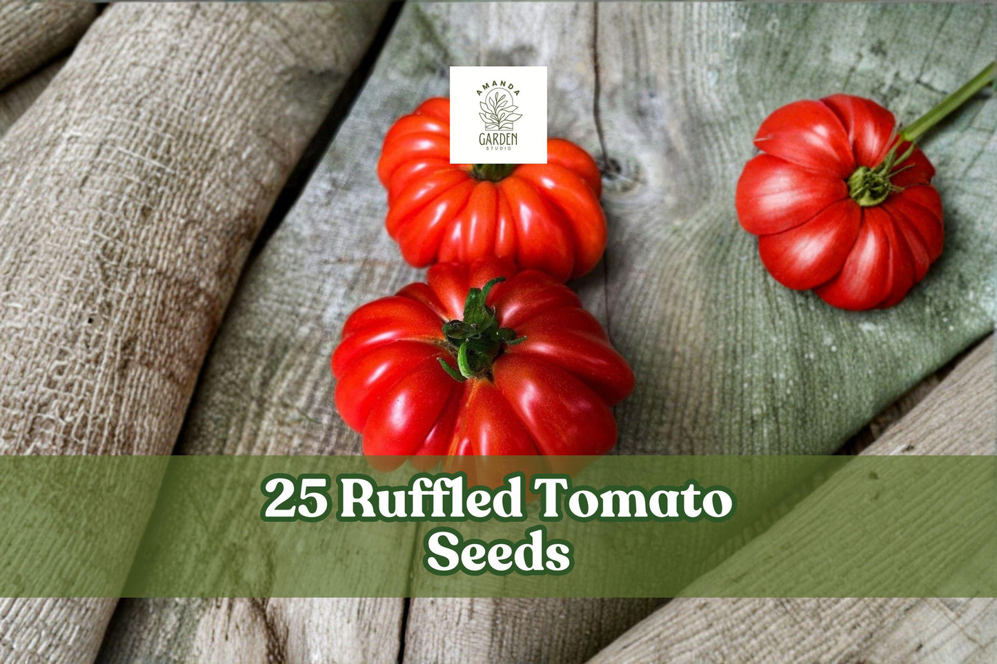 25 Ruffled Tomato Seeds - Heirloom Zapotec Variety - Solanum lycopersicum - Unique Ribbed Red Tomatoes for Home Gardens