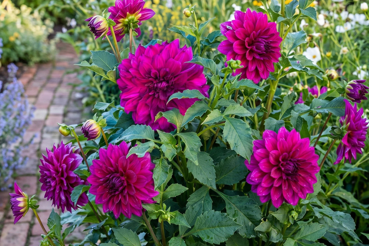 Purple Taiheijo Dinner Plate Dahlia Bulb Clump - Perennial Flowering Plant with Large Purple Blooms, Dahlia pinnata