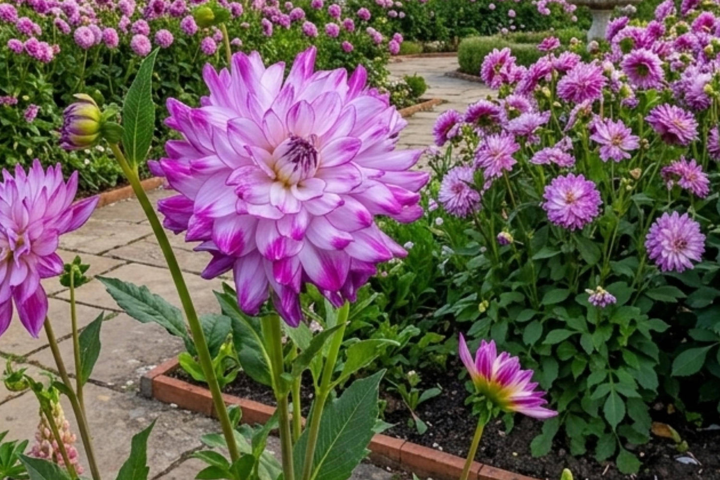 Dinnerplate Dahlia Tuber Clump - WHO DONE IT Decorative Flower - Dahlia pinnata - Vibrant Blooms for Gardens & Bouquets