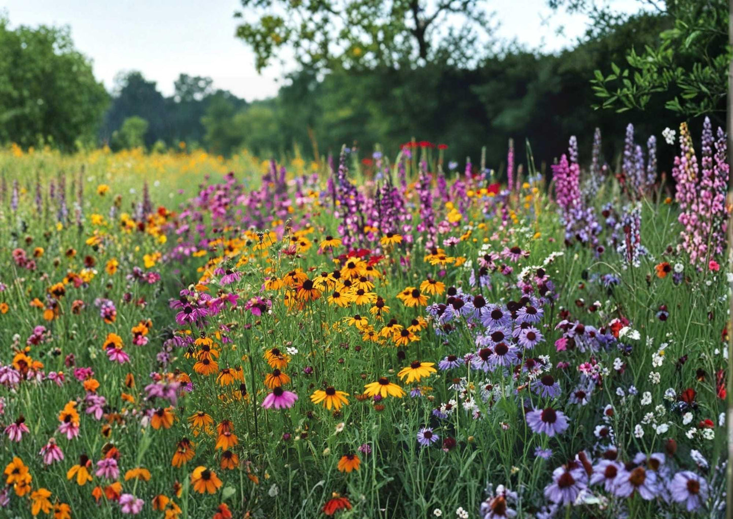 500+ Perennial Wildflower Seeds Mix - Heirloom Non-GMO Pollinator Blend for Garden Planting, Butterfly & Bee Friendly