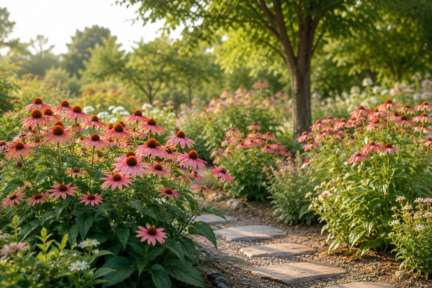 100 Pink Coneflower Seeds - Echinacea purpurea - Long-Blooming Perennial for Pollinator Gardens - Drought-Tolerant, Low Maintenance