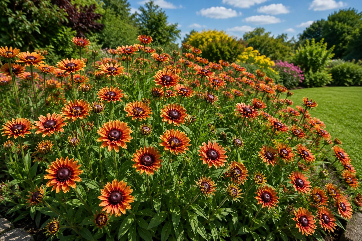 500 Rudbeckia Seeds - Rustic Orange Black Eyed Susan - Rudbeckia hirta - Easy to Grow, Autumn Colors - Zones 3–9