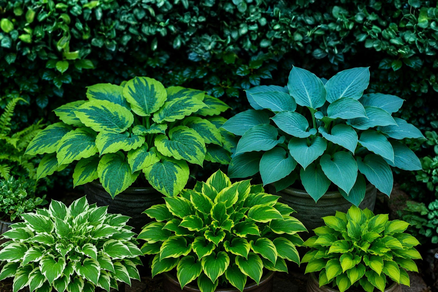 10 Pack Hosta Bare Roots - Shade Loving Perennials, Variegated Foliage, Hosta spp., Ideal for Woodland Gardens, Attracts Pollinators