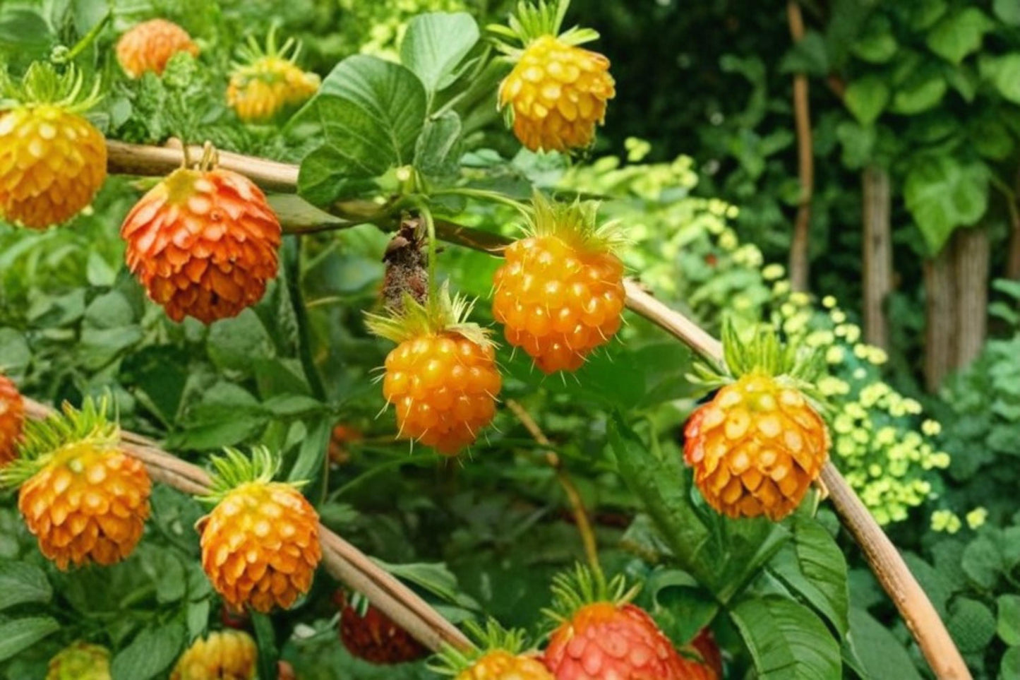 Salmonberry Seeds 50 Count - Rubus spectabilis - Native Shrub with Pink Flowers & Edible Berries for Woodland Gardens