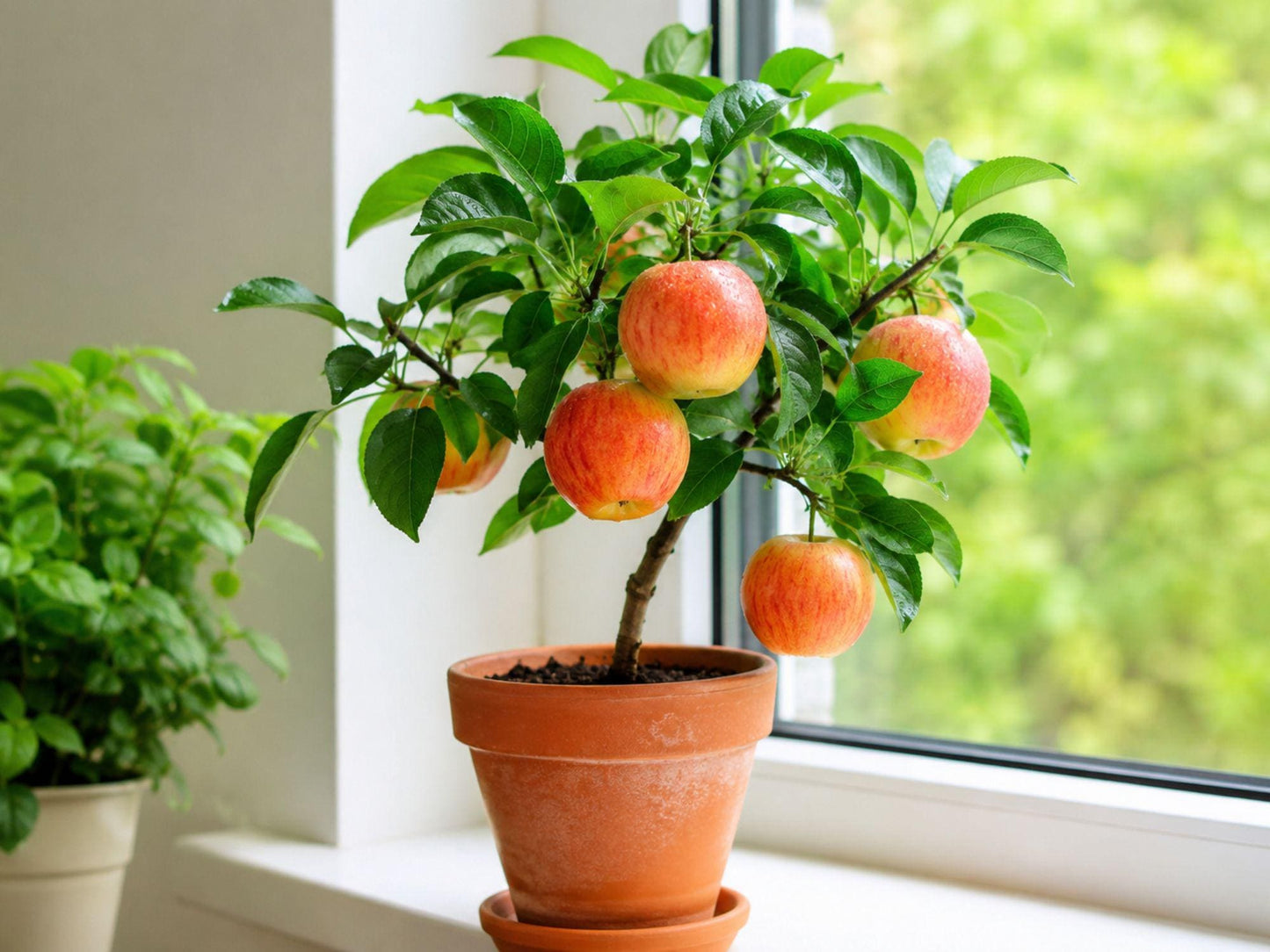 Gala Apple Tree in Gallon Pot - Malus domestica - 3 Ft Tall Grafted Fruit Tree for Home Gardens and Orchards