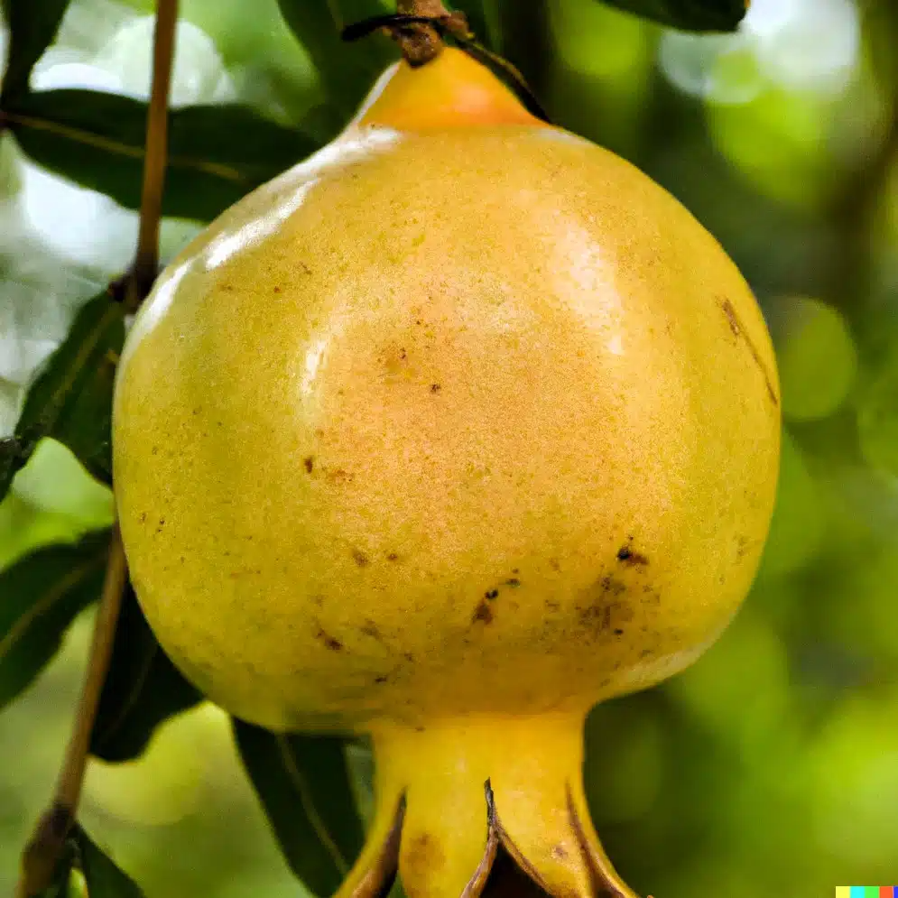 White Pomegranate Cuttings, 10 Hardwood Stems, Punica granatum, Edible Fruit Tree for USDA Zones 8-11, Drought Tolerant