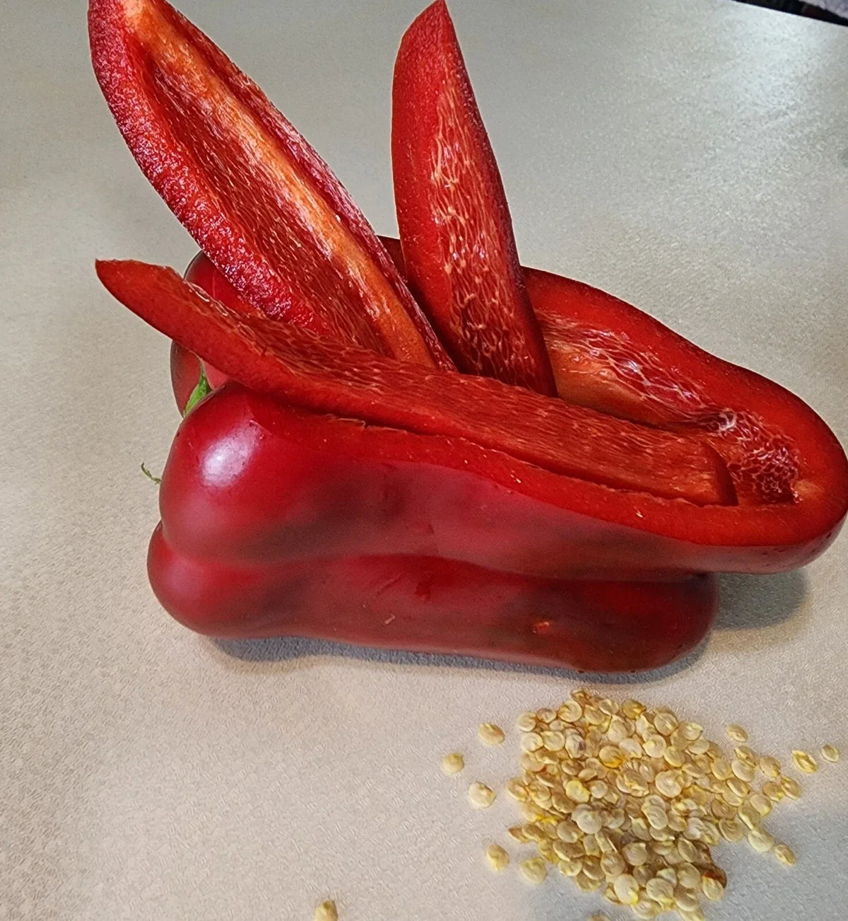 Sweet Red Bell Pepper Seeds 100 Count Heirloom NON-GMO Capsicum annuum for Home Garden & Container Growing
