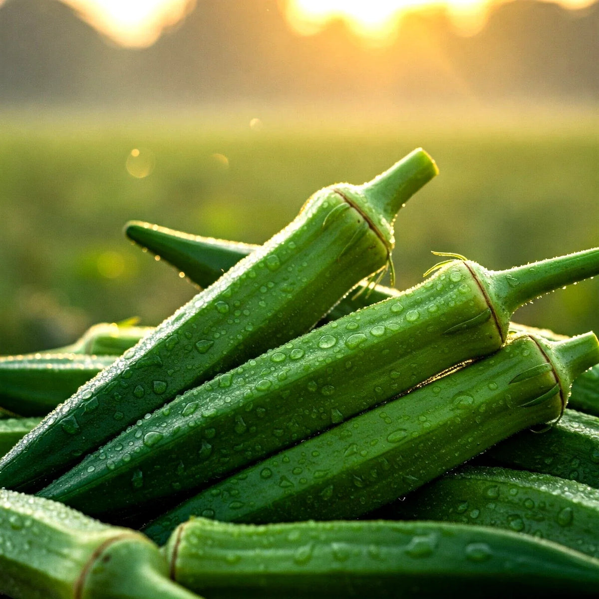 200 Seeds Okra Clemson Heirloom Non-GMO Vegetable Seeds for Gardening - Abelmoschus esculentus
