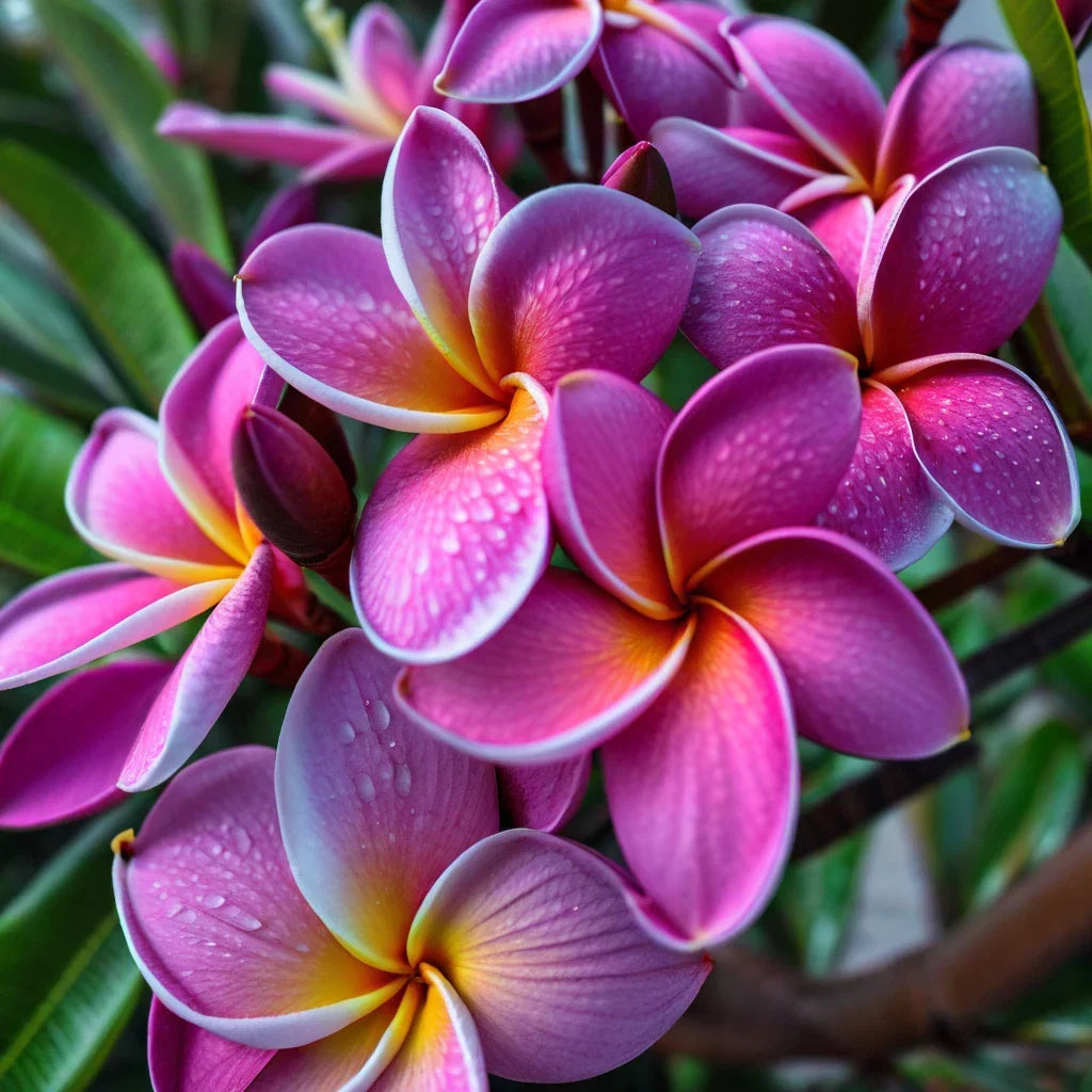 Pink Purple Plumeria Seeds - 5 Pack - Hawaiian Flower Lei - Plumeria spp. - Perennial Tropical Garden Plants