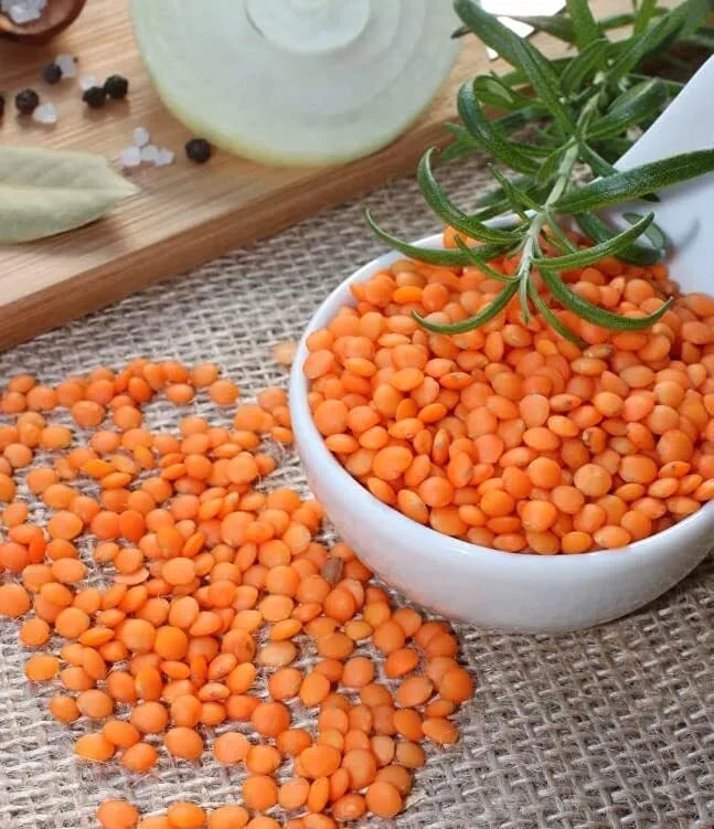 50 Organic Red Lentil Seeds - Non-GMO Lens culinaris - Home Garden Planting - High-Yielding Variety for Nutritious Harvest