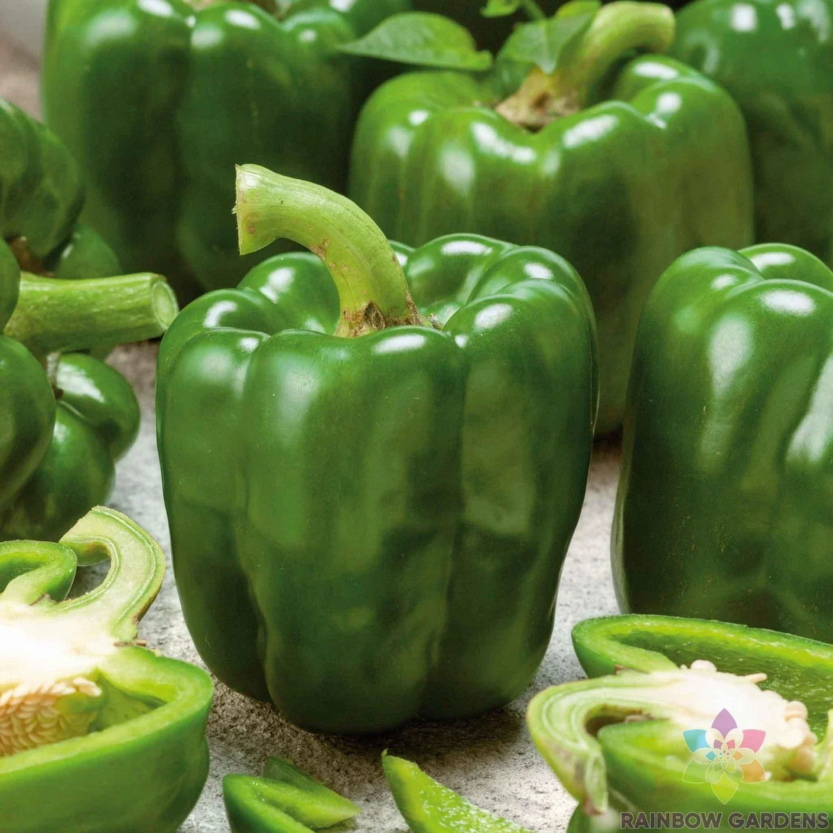 Emerald Giant Sweet Pepper Seeds - 25+ Pack - Capsicum annuum - Non-GMO, Fast-Growing, Perfect for Garden & Container Planting