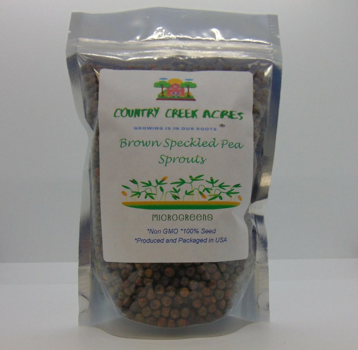 Brown Speckled Pea Seeds 4 oz - Heirloom Variety Pisum sativum - High Germination Rate for Home Gardening
