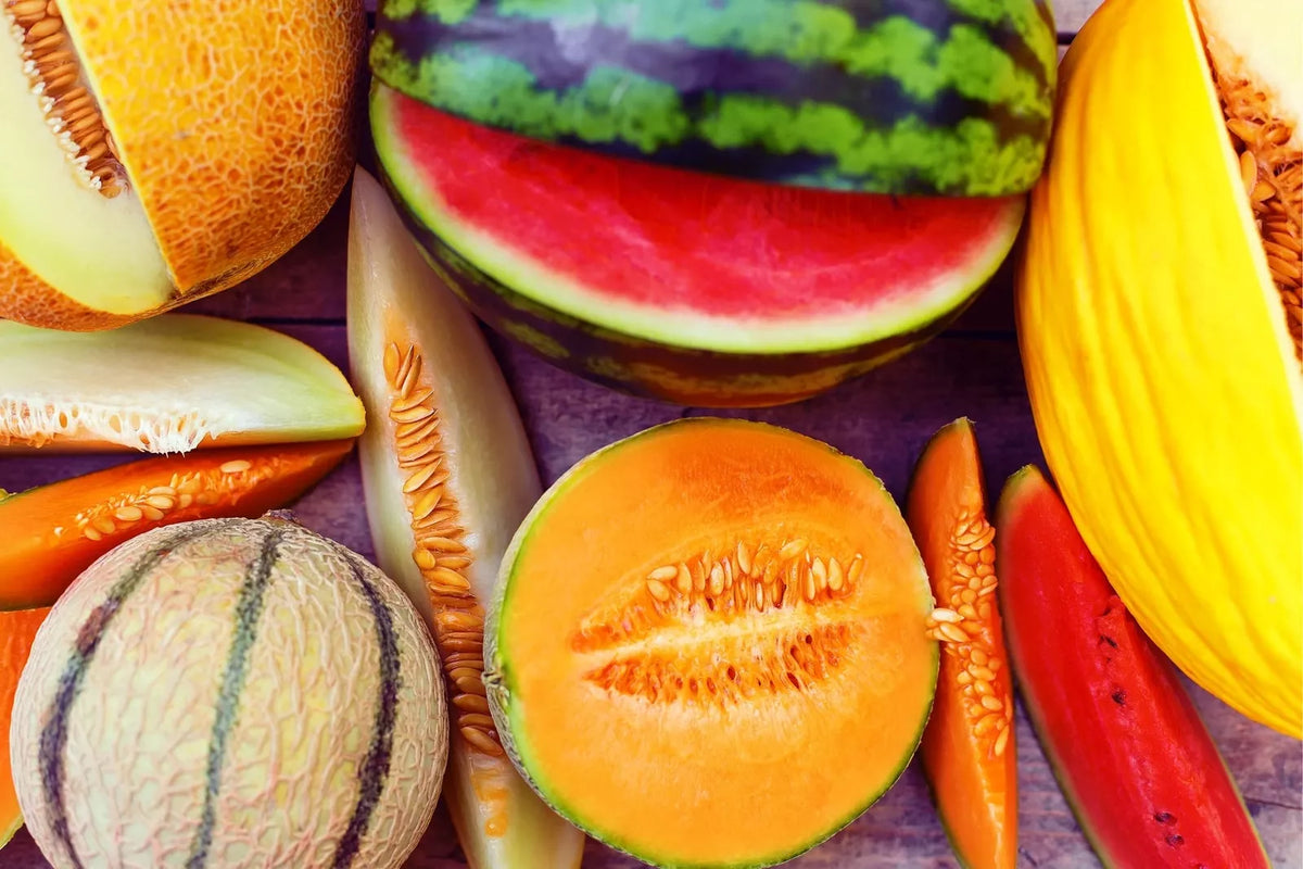 Garden Melon Seeds Mix - 30 Seeds, Easy to Grow Varieties, Cucumis melo - Cantaloupe & Honeydew Mix for Home Gardens