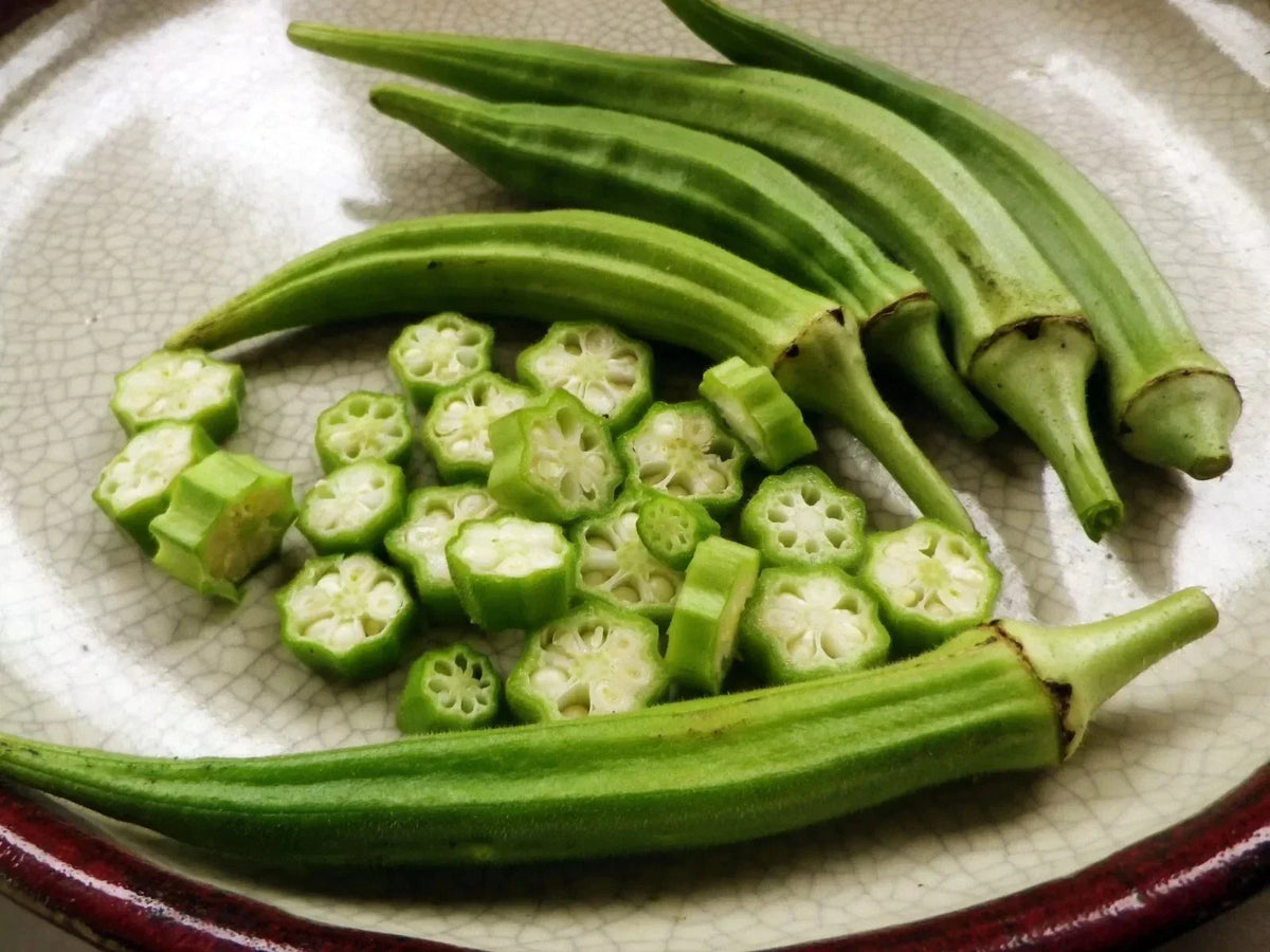 Louisiana Longhorn Cowhorn Okra Seeds - 50+ Heirloom Non-GMO Seeds - Abelmoschus esculentus for Southern Gardens