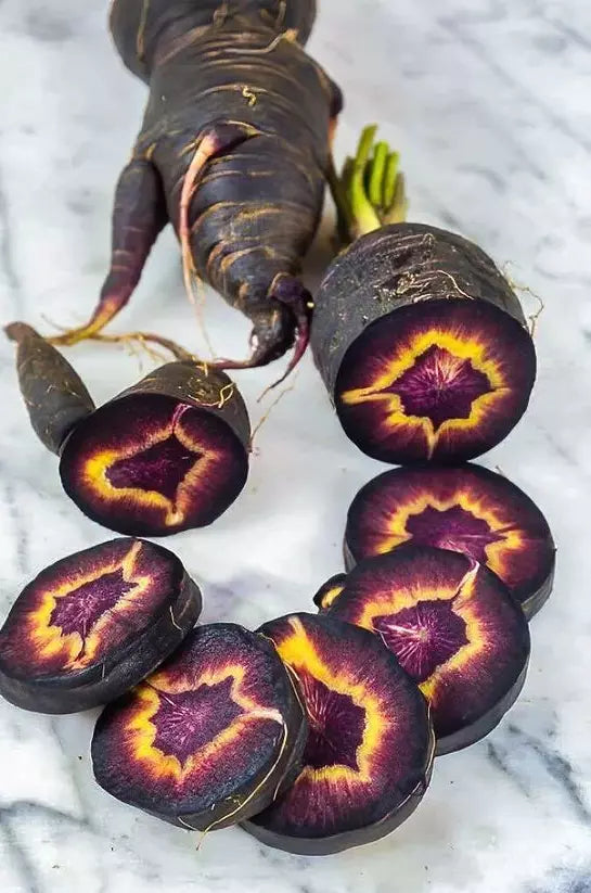 Black Nebula Carrot Seeds - 100+ Organic Heirloom NON-GMO - Rare Variety Daucus carota for Unique Garden Flavor