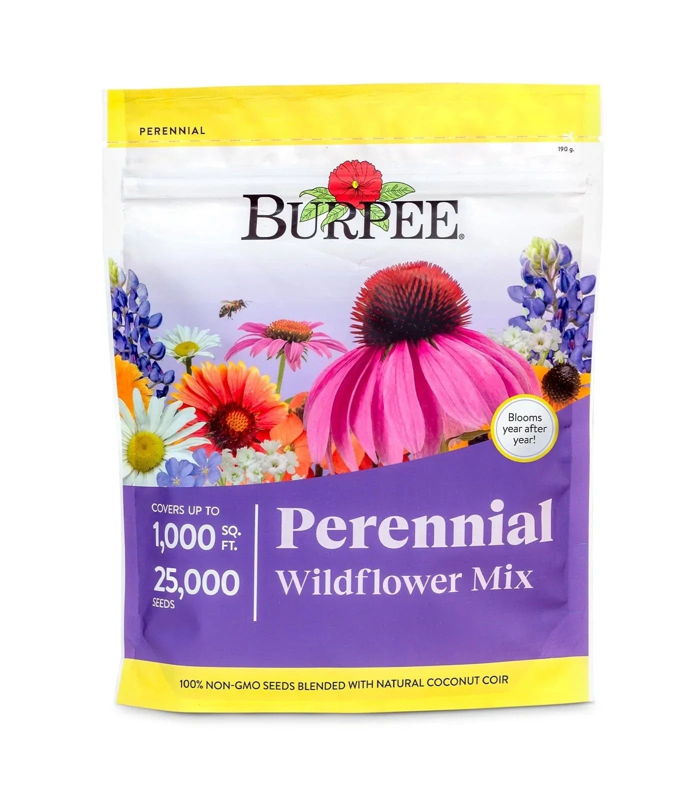 Bulk Wildflower Seeds 25,000 Count Mix - 18 Non-GMO Varieties for Pollinators - Various Species for Gardens and Landscapes