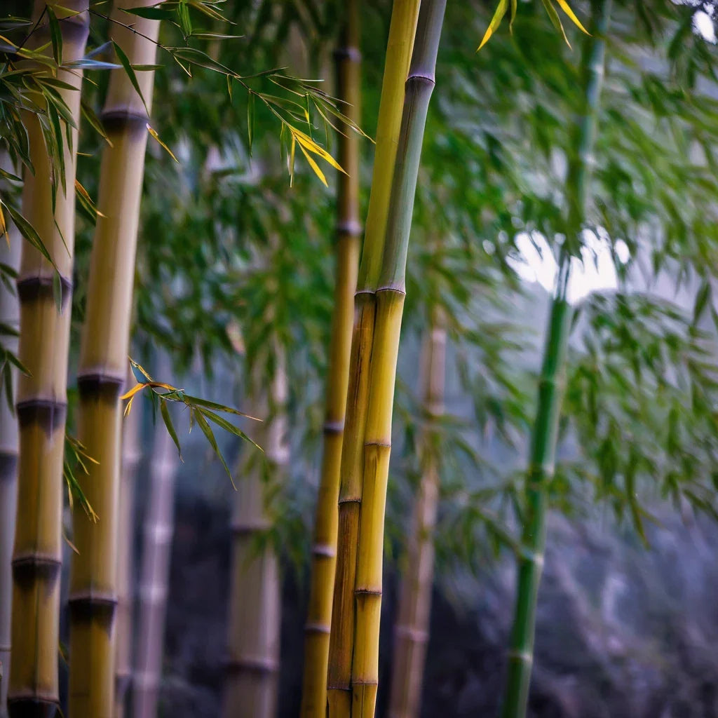 Bamboo Seeds 50 Pack - Black Stripe Clumping Privacy Plant - Phyllostachys nigra - Shade Screen & Garden Use