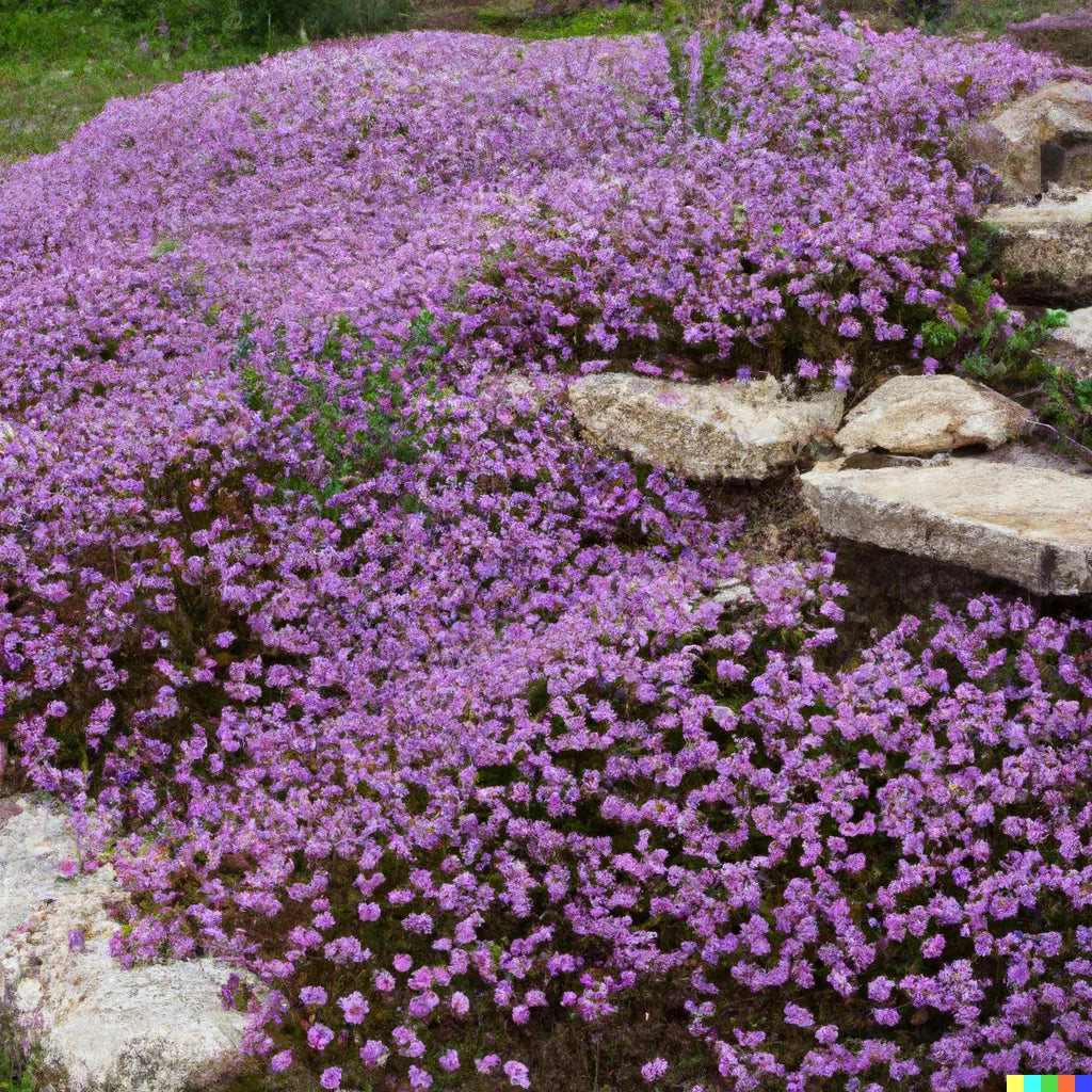 Creeping Thyme Seeds 5000 Count - Purple Groundcover - Thymus serpyllum - Perennial Herb for Garden, USA Free Shipping