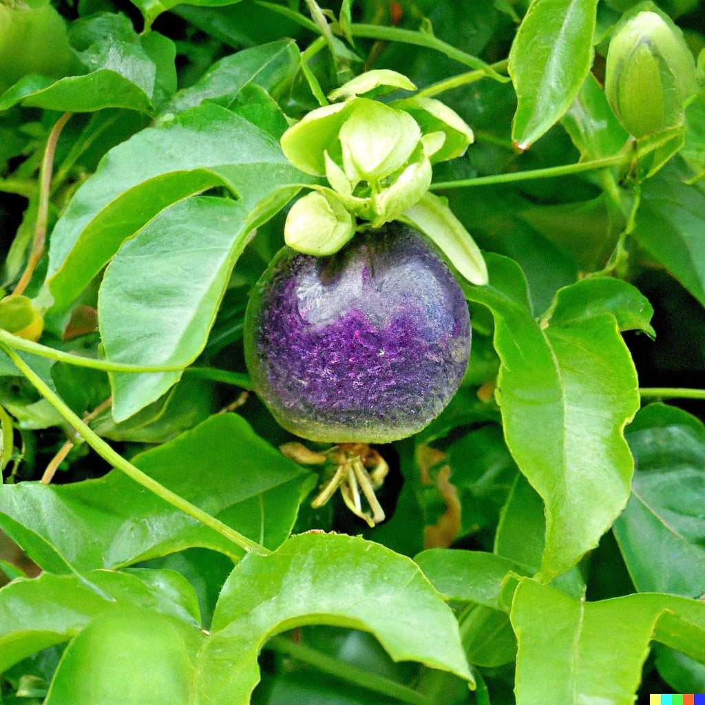 Passion Fruit Seeds 10+ Count Purple Edulis Edible Vine Passiflora edulis - Fast-Growing Tropical Garden Seeds