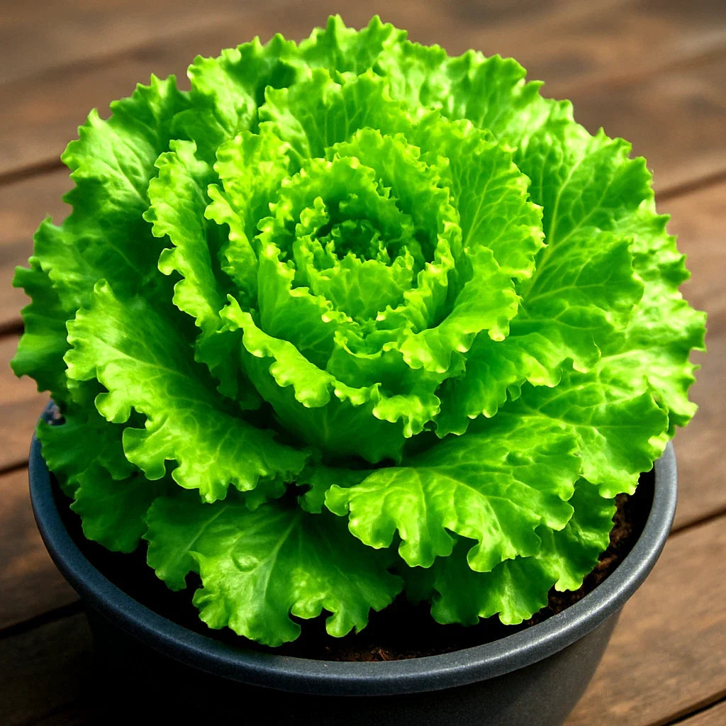 Black Seeded Simpson Lettuce Seeds - 2500+ Heirloom Non-GMO Organic Seeds - Lactuca sativa for Easy Home Gardening