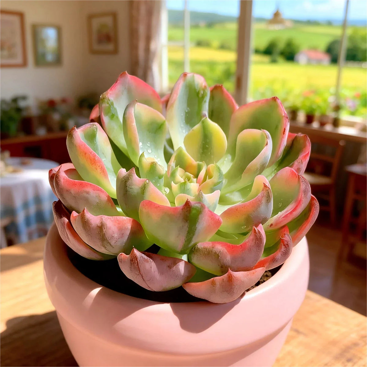 Tearless Beauty Succulent | 2.2” Bare Root | Variegated Indoor Plant | Easy-Care | Unique Home Décor | Rare Succulent