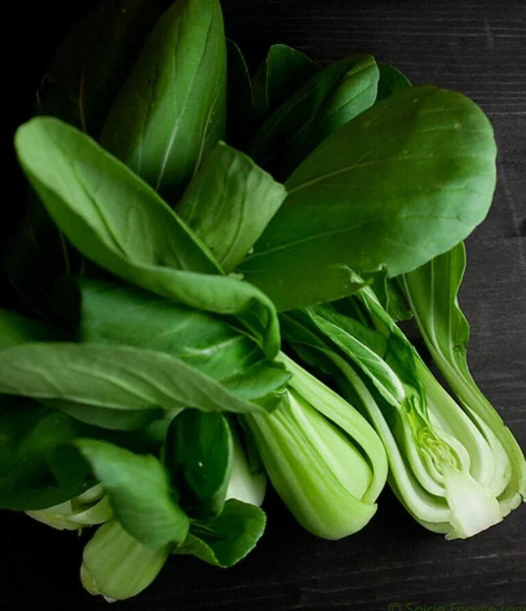 Pak Choi Seeds 400 Count - White Stem Cabbage - Non-GMO Organic - Brassica rapa subsp. chinensis - Easy to Grow Garden Greens