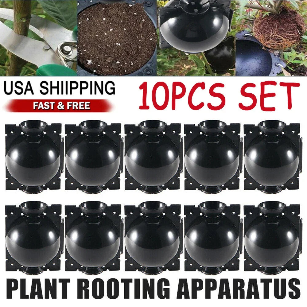 High Pressure Propagation Box - 10 Pack Plant Rooting Devices for Efficient Plant Growth - Garden Propagation System