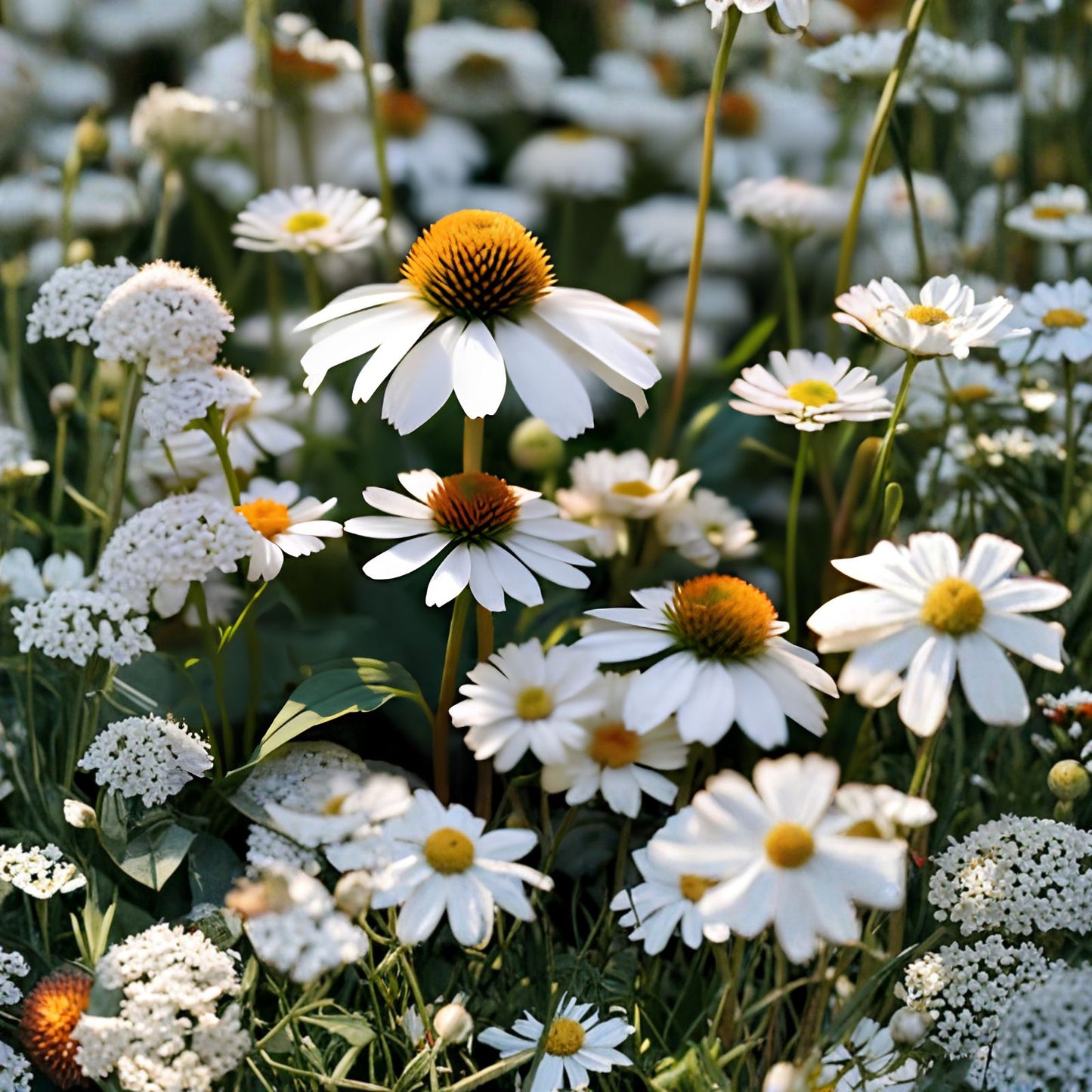 White Swan Coneflower Seeds | 25 - 400 Seeds | Non-GMO Echinacea purpurea | Native Pollinator Friendly