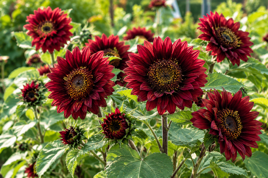1 g Velvet Queen Sunflower Seeds – Deep Red Sunflower for Garden Borders & Pollinator Gardens