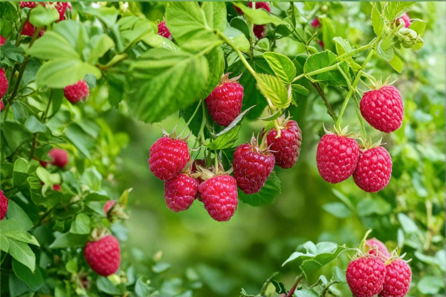 Everbearing Raspberry Plant | Amity Variety | Rubus idaeus | Live Bareroot or Potted Berry Bush for Garden & Edible Landscape