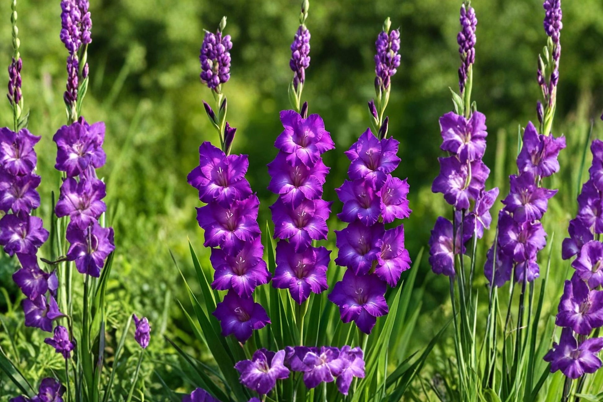 Gladiolus Bulbs | Soft Purple Gladiolus 'Desoto' | Tall Sword Lily | Lavender Summer Blooms | Pollinator Friendly Corms