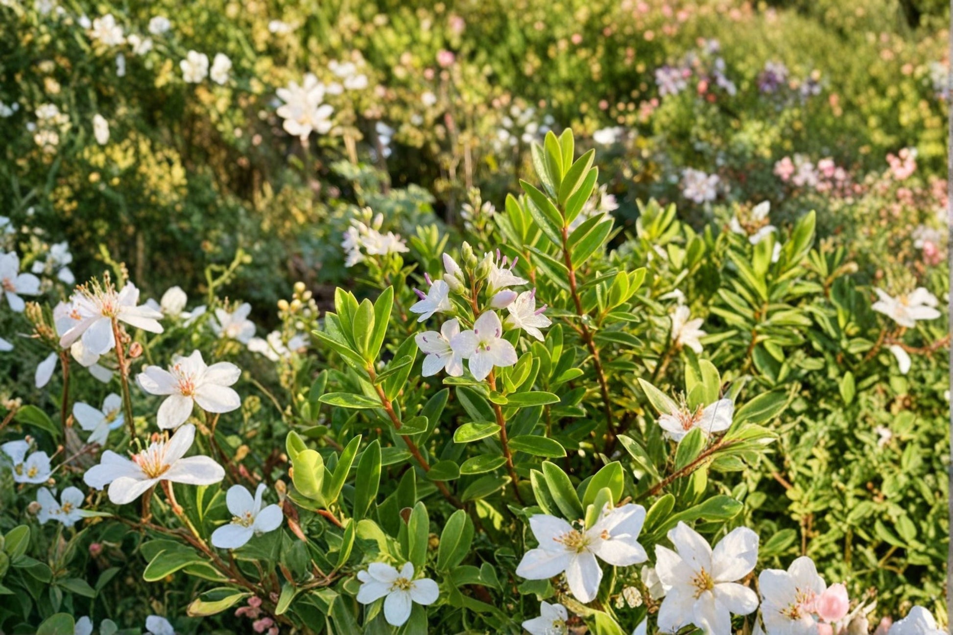 Hebe 'McKeanii' Live Plant | Compact Evergreen Shrub | White Flowers | Drought Tolerant | Pollinator Friendly | Low Maintenance