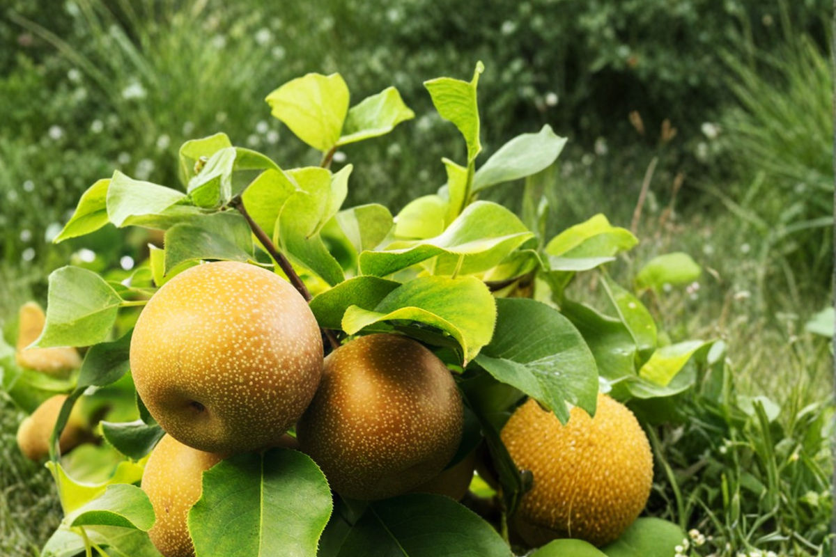 Shinsui Asian Pear Tree Live Plant 8–9 ft – Fruit Tree for Home Garden, Outdoor Orchard Tree, Easy Grow Landscape Plant