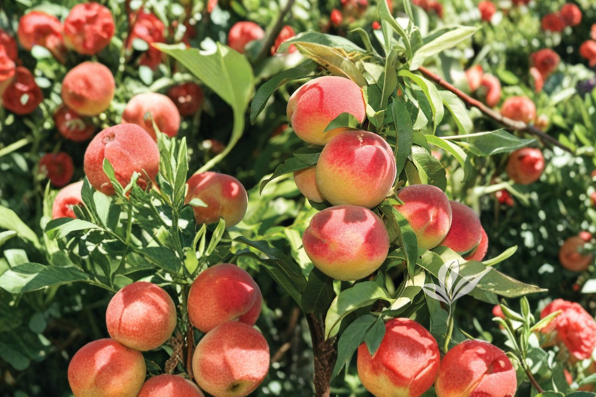 Fire Prince Peach Tree 4-6 Ft Live Plant – Fruit Tree, Prunus persica for Backyard Orchard Garden