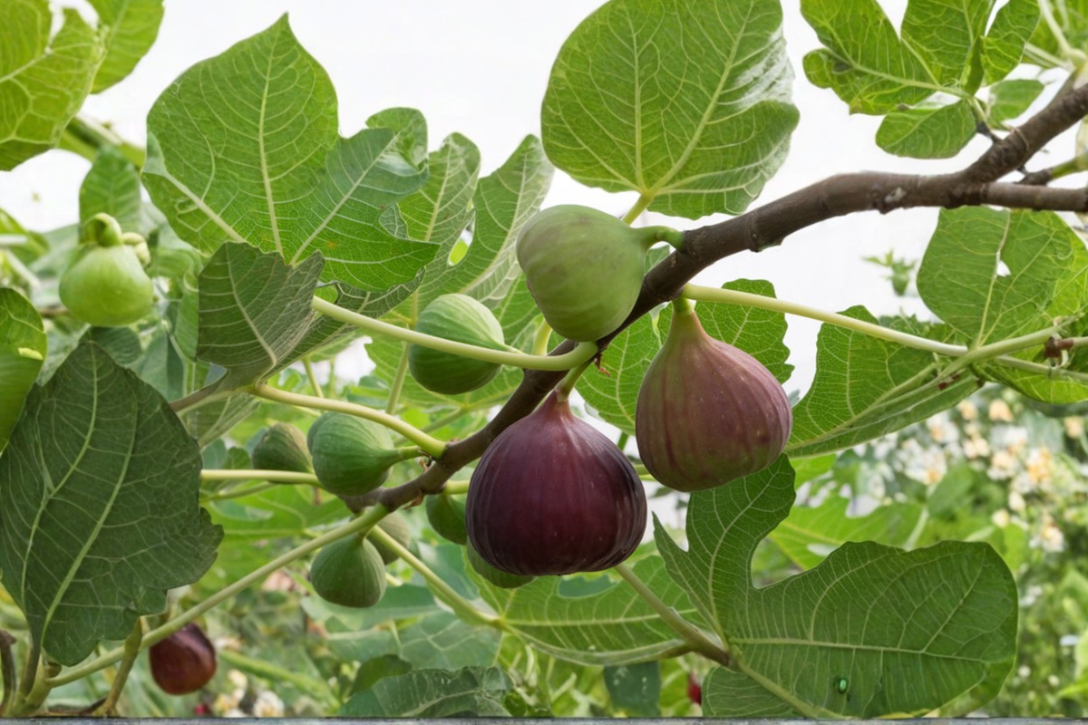 Brown Turkey Fig Tree 1–3 ft Live Plant – Sweet Fig Fruit Tree for Home Garden, Hardy Edible Fig Tree for Outdoor Growing