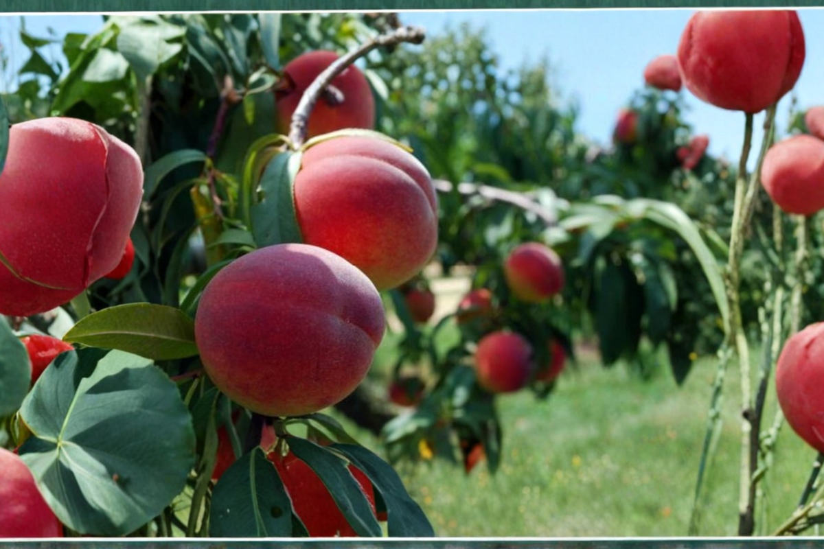 Springold Peach Tree 4-6 Ft Live Plant – Fruit Tree, Prunus persica for Backyard Orchard Garden