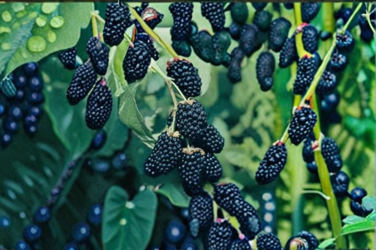 Ouachita Blackberry Cuttings - 5 Thornless Unrooted Plant Cuttings - Rubus fruticosus - Edible Fruit Shrub for Gardens