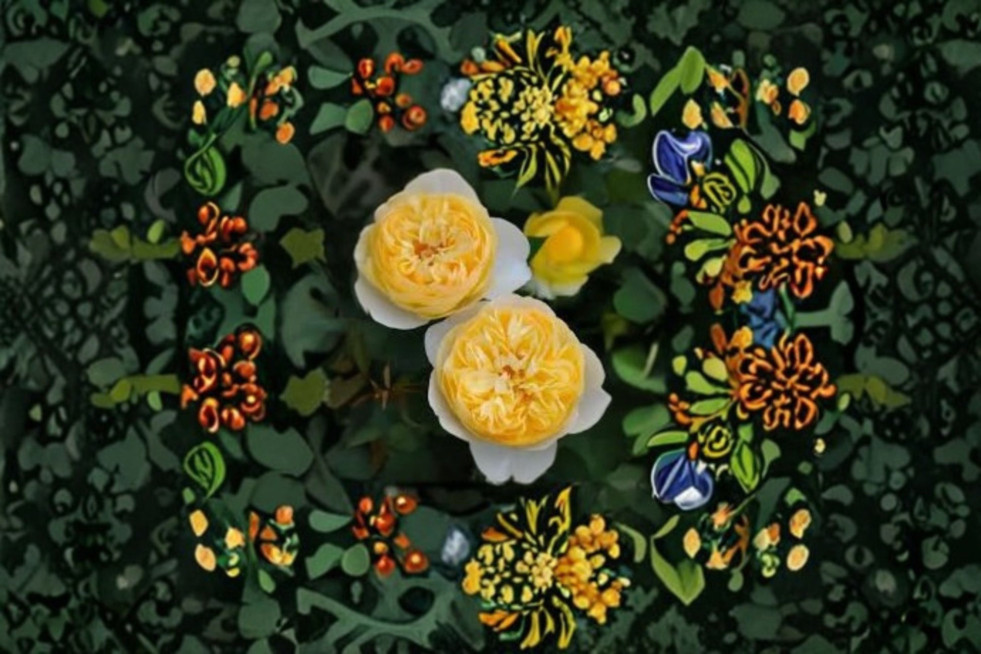 Ludior Rose Live Plant - Yellow Japanese Garden Rose - Rosa hybrid - Own Root, Disease Resistant, Fruity Fragrance, Patio Shrub