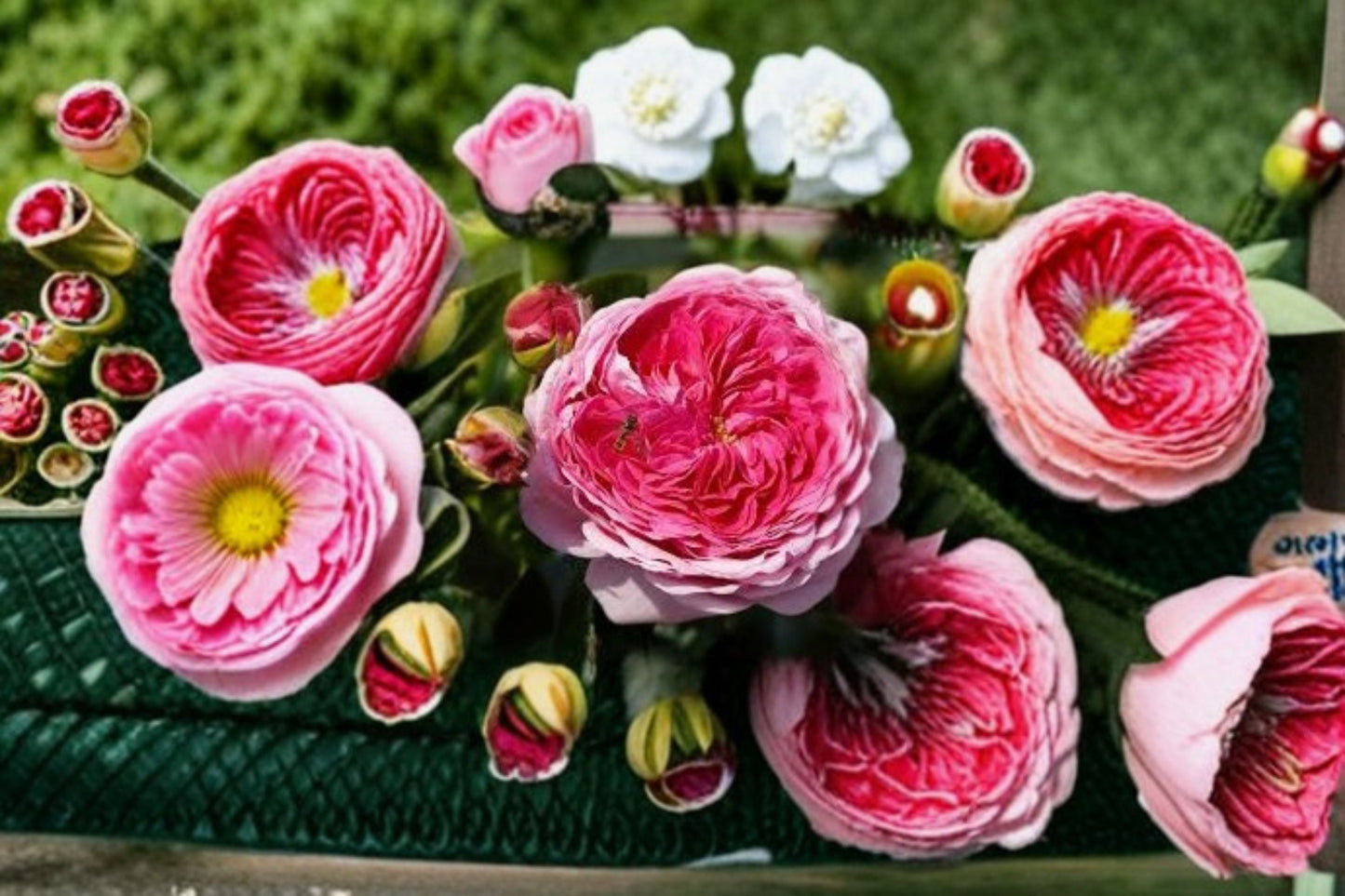 Morden Art Rose Live Plant - Pink Modern Garden Rose - Rosa Hybrid - Ornamental Flowering Shrub for Patio and Landscape