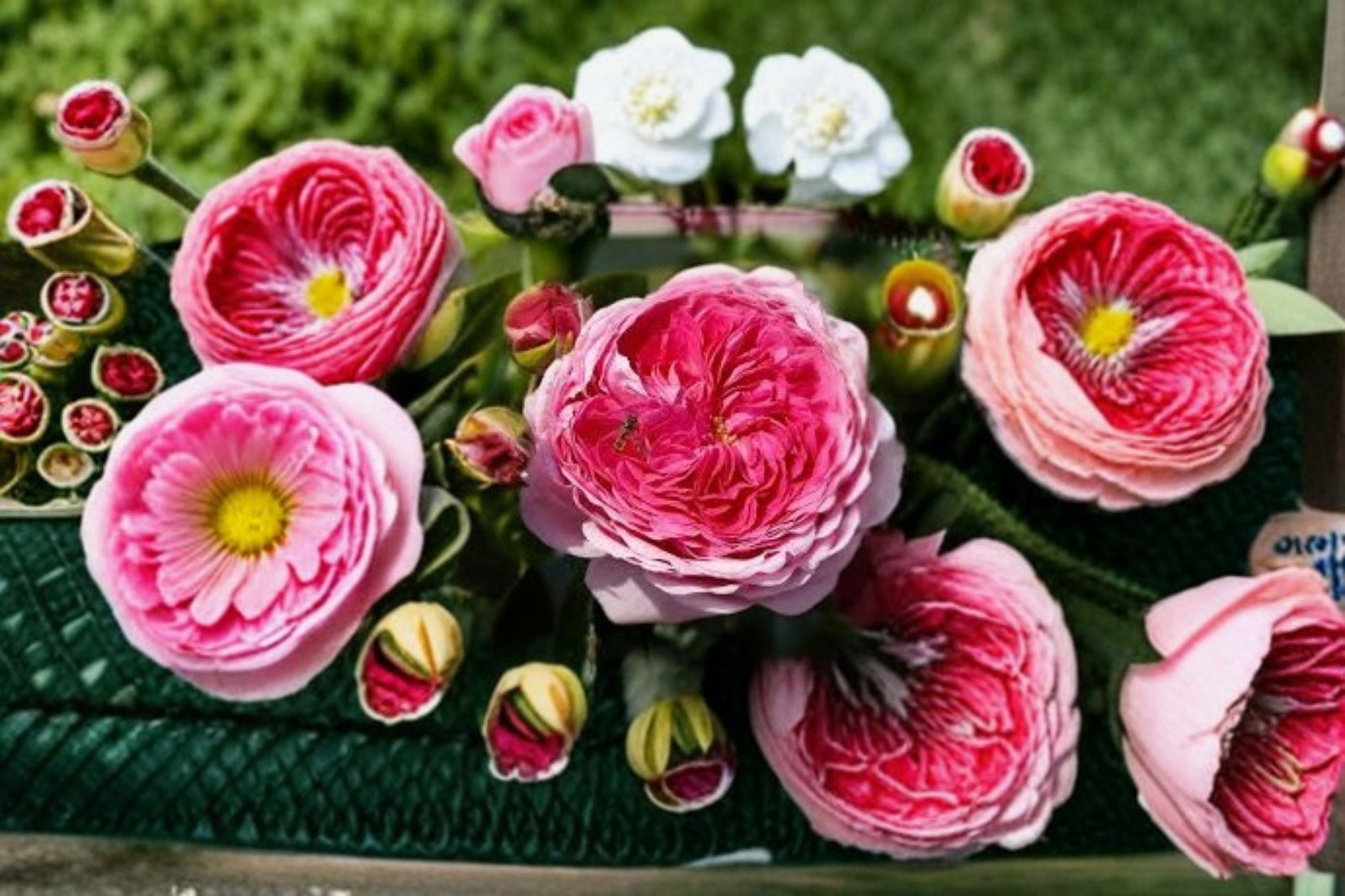 Morden Art Rose Live Plant - Pink Modern Garden Rose - Rosa Hybrid - Ornamental Flowering Shrub for Patio and Landscape