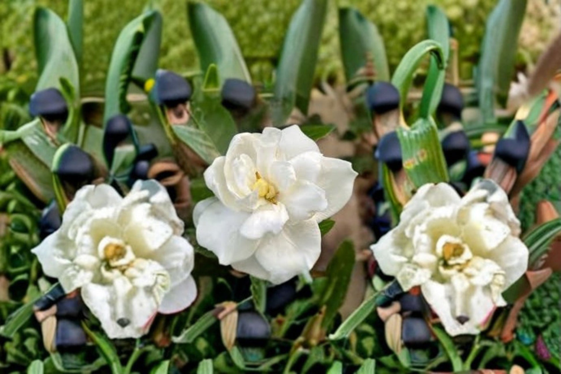 White Gardenia Plant - Fragrant Evergreen Flowering Shrub - Gardenia thunbergia - Glossy Foliage for Containers & Borders