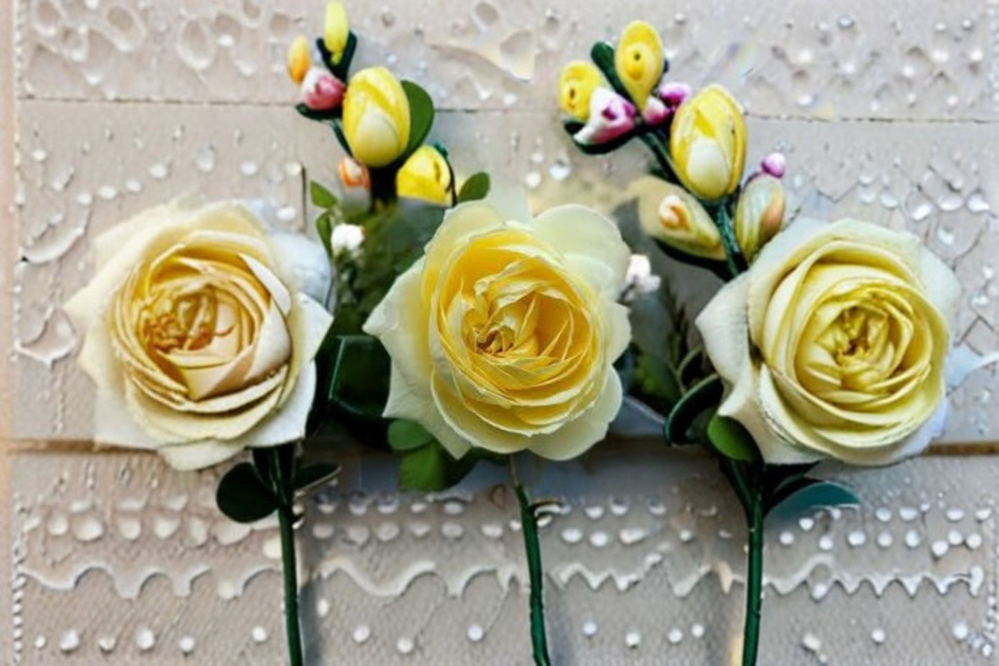 Cream Yellow Fragrant Shrub Rose Live Plant - North Fragrance (Rosa hybrid) - Elegant Blooming Garden Rose for Containers and Borders