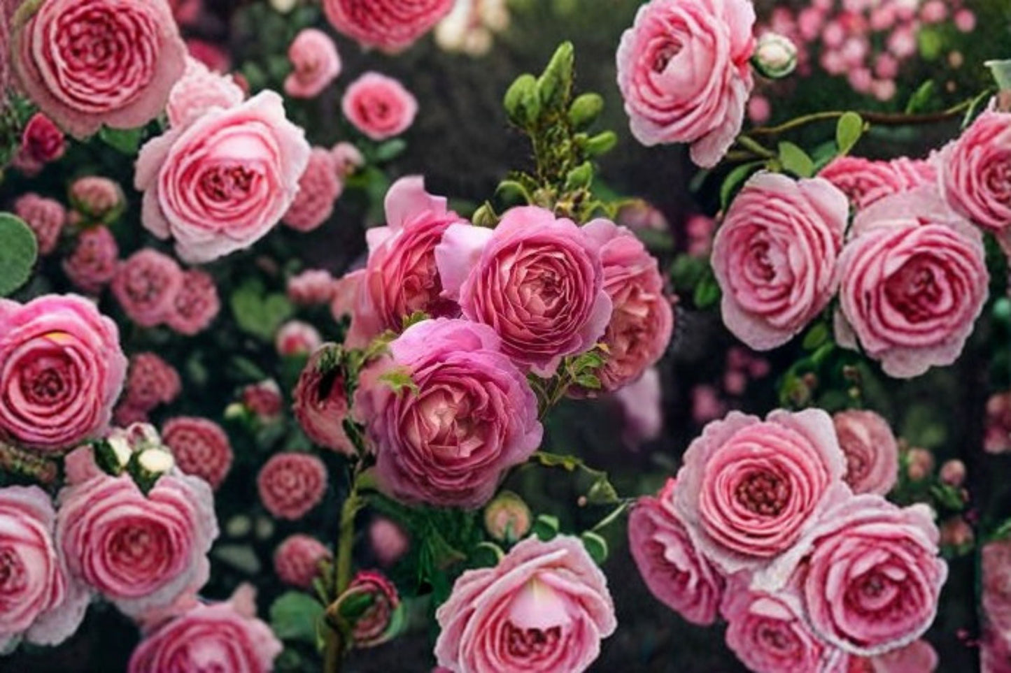 Aushunter Rose Live Plant - 6 Inch Own Root Pink Garden Rose (Rosa hybrid) - Healthy Ornamental Flowering Bush