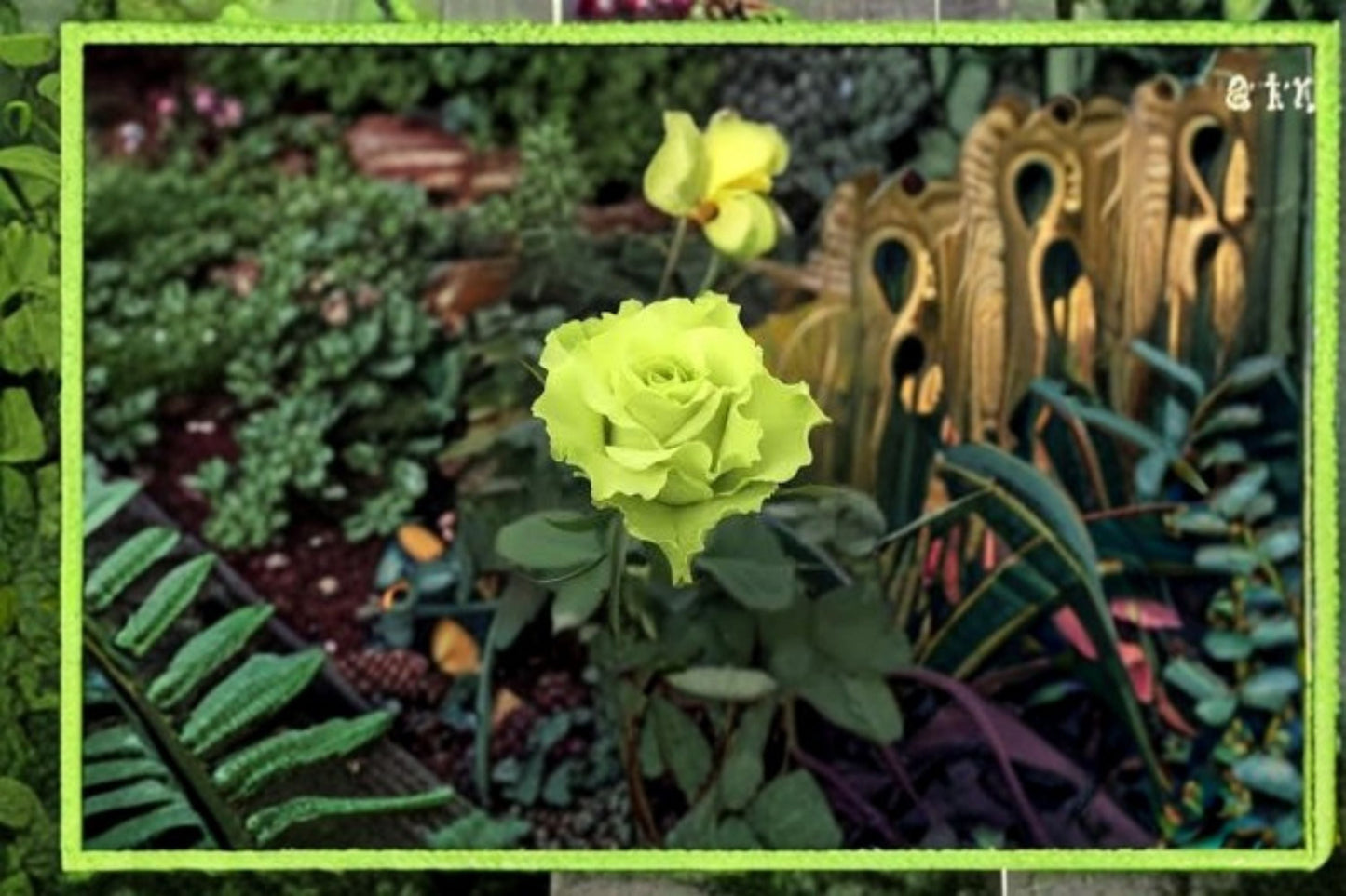 Green Mystery Rose Plant – Ornamental Flowering Shrub – Rosa sp. – Decorative Green Blooms for Gardens & Containers